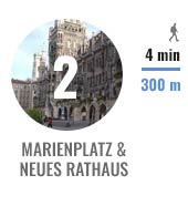 Bild vom Marienplatz und Neues Rathaus